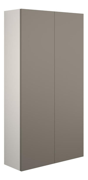 Auvellis Linaro 600mm Slim 2 Door Storage Unit – Matt Stone | Cabinet Colour: Grey