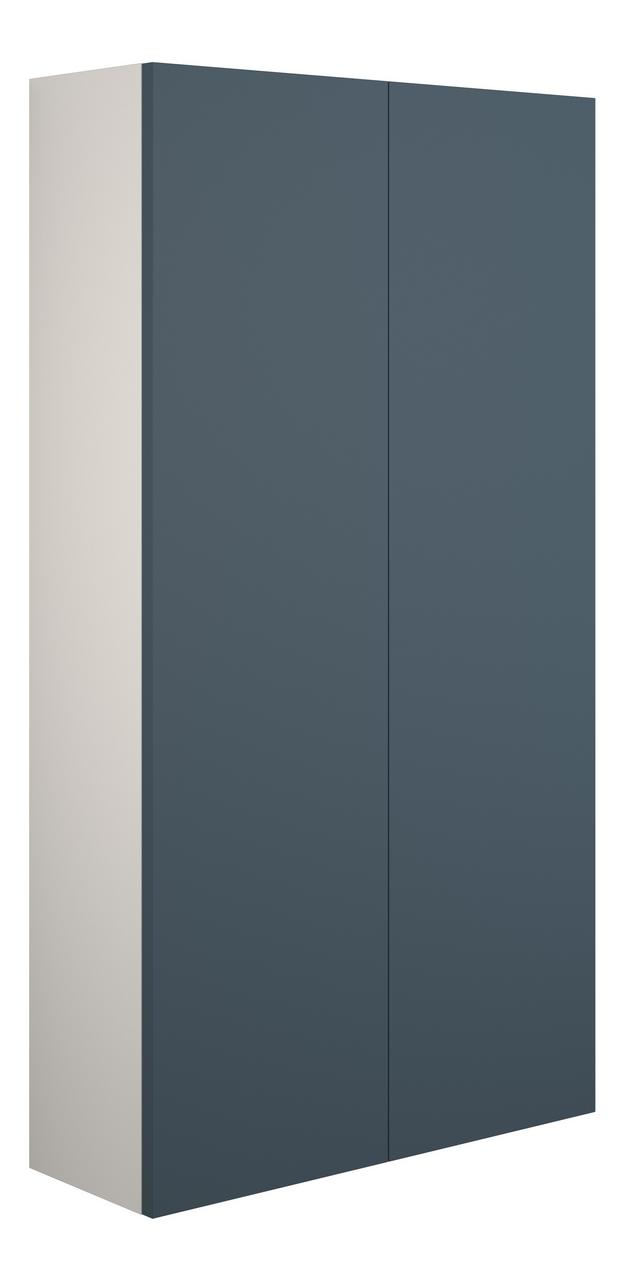 Auvellis Linaro 600mm Slim 2 Door Storage Unit – Matt Arley Blue | Cabinet Colour: Grey