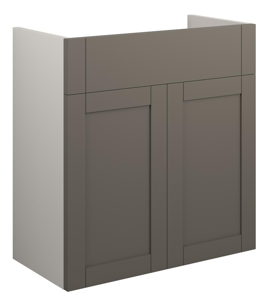 Auvellis Forma 600mm Standard Basin Unit – Matt Stone | Cabinet Colour: Grey
