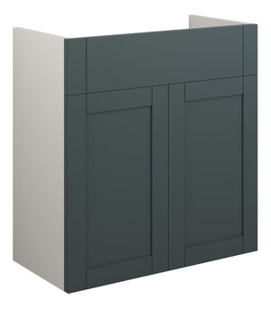 Auvellis Forma 600mm Standard Basin Unit – Matt Green Camo | Cabinet Colour: Grey
