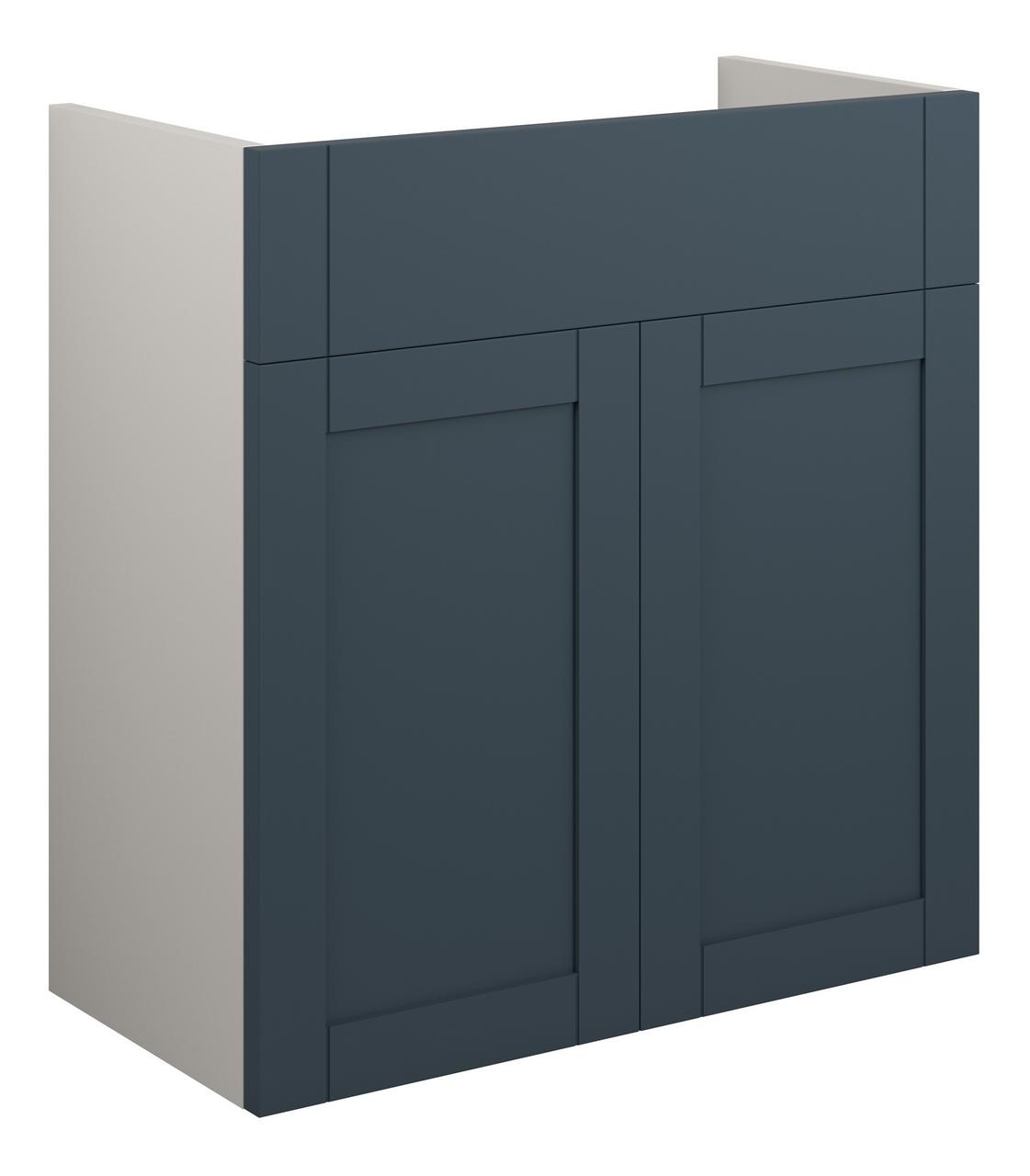 Auvellis Forma 600mm Standard Basin Unit – Matt Arley Blue | Cabinet Colour: Grey