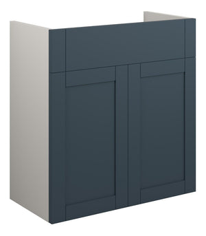 Auvellis Forma 600mm Standard Basin Unit – Matt Arley Blue | Cabinet Colour: Grey