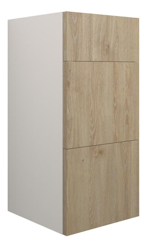 Auvellis Linaro 300mm Standard 3 Drawer Unit – Havana Oak | Cabinet Colour: Grey