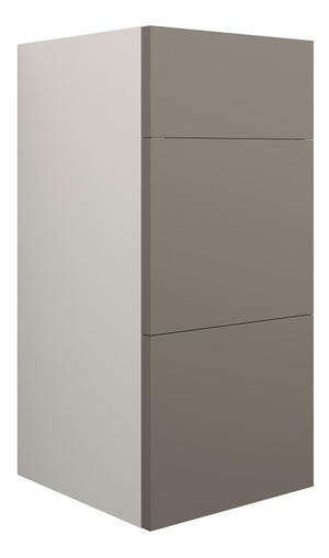 Auvellis Linaro 300mm Standard 3 Drawer Unit – Matt Stone | Cabinet Colour: Grey