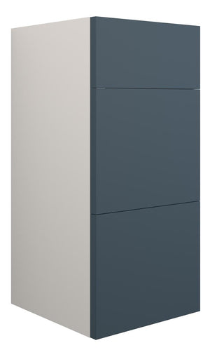 Auvellis Linaro 300mm Standard 3 Drawer Unit – Matt Arley Blue | Cabinet Colour: Grey