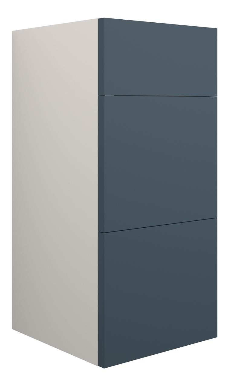 Auvellis Linaro 300mm Standard 3 Drawer Unit – Matt Arley Blue | Cabinet Colour: Grey