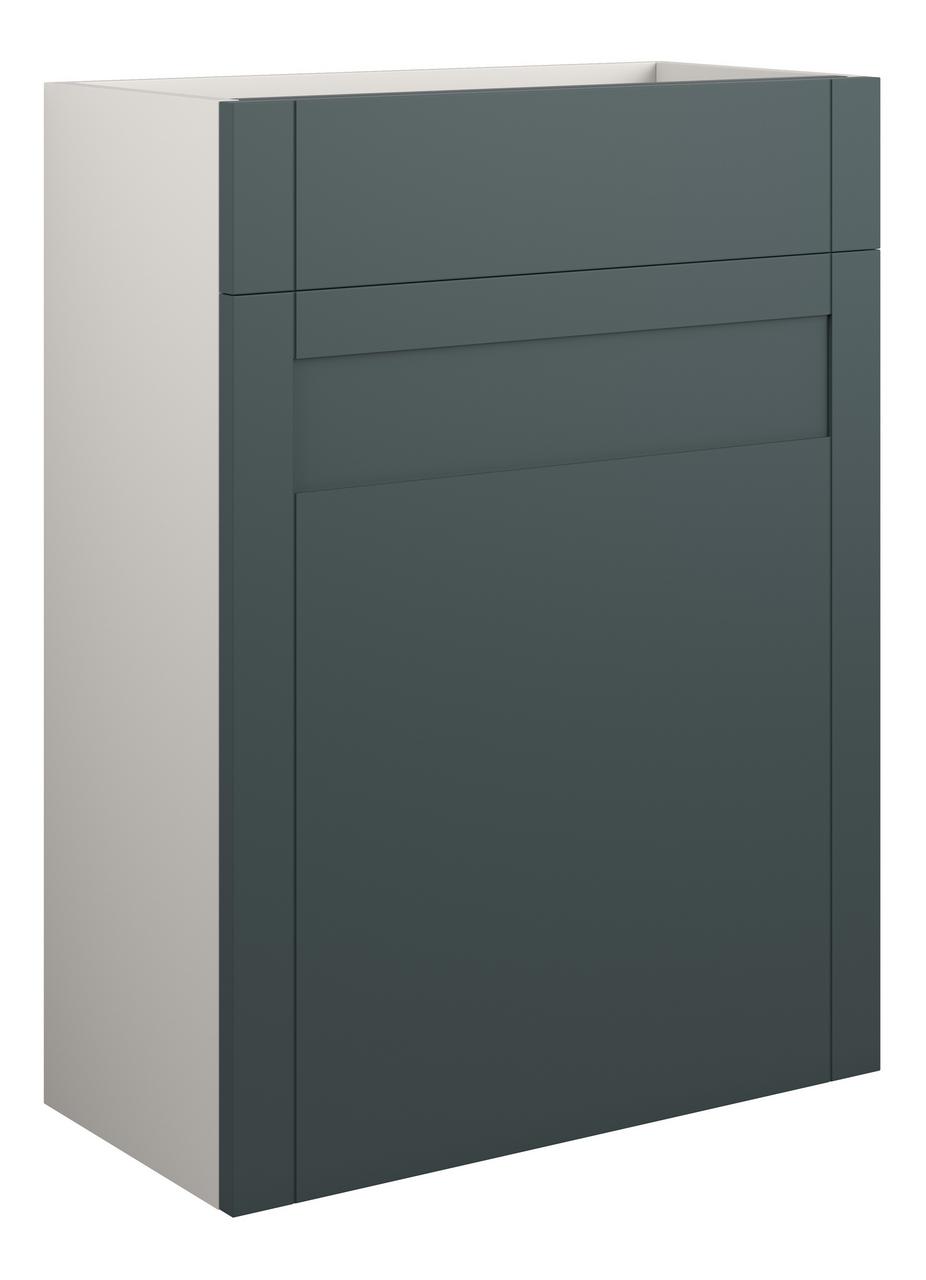 Auvellis Forma 600mm Standard WC Unit – Matt Green Camo | Cabinet Colour: Grey