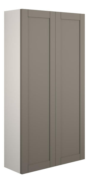 Auvellis Forma 600mm Slim 2 Door Storage Unit – Matt Stone | Cabinet Colour: Grey