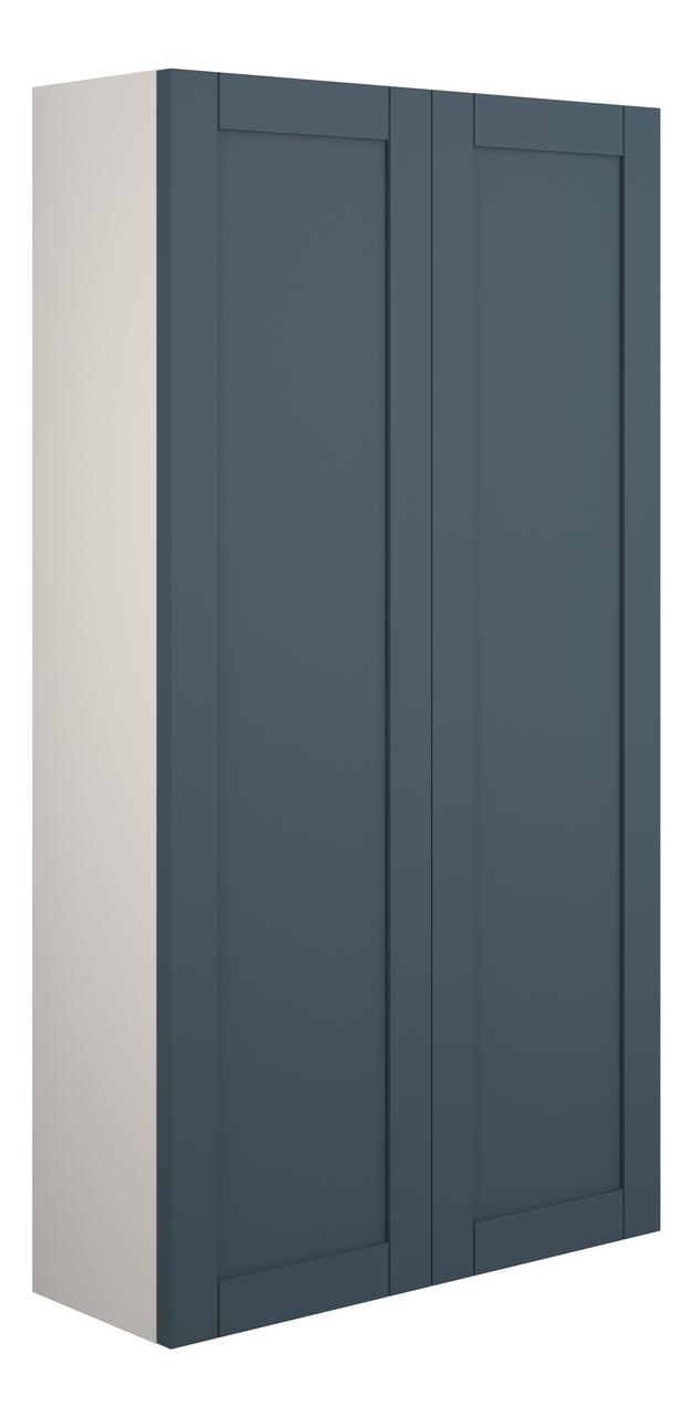 Auvellis Forma 600mm Slim 2 Door Storage Unit – Matt Arley Blue | Cabinet Colour: Grey