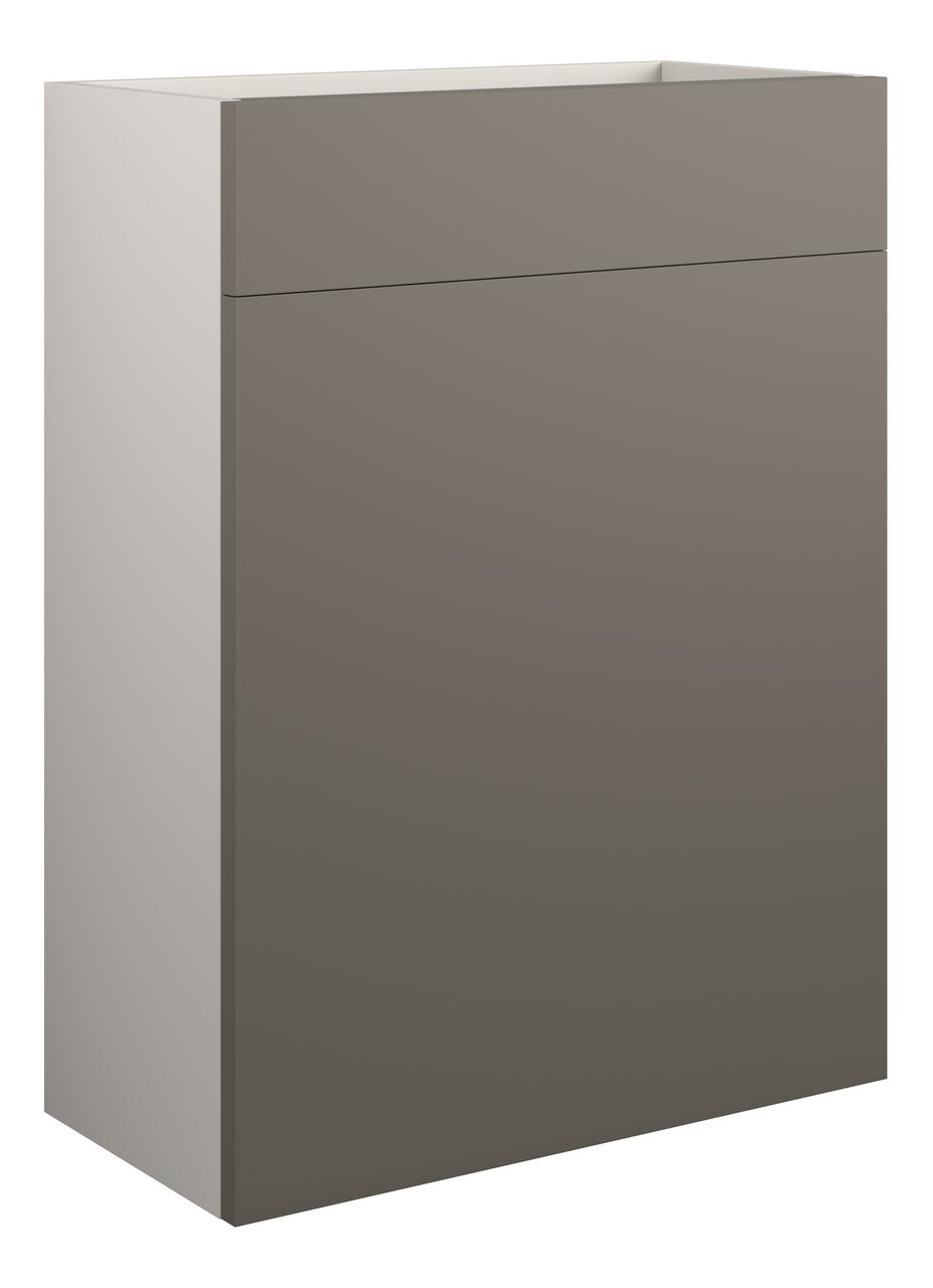 Auvellis Cara 600mm Standard WC Unit – Matt Stone | Cabinet Colour: Grey