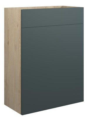 Auvellis Cara 600mm Standard WC Unit – Matt Green Camo | Cabinet Colour: Oak
