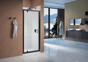 Merlyn Vivid Boost Pivot Door - Matt Black – 800mm