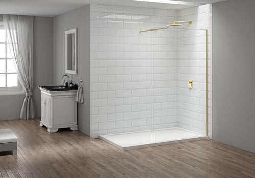Merlyn Wetroom Panel - Brushed Brass