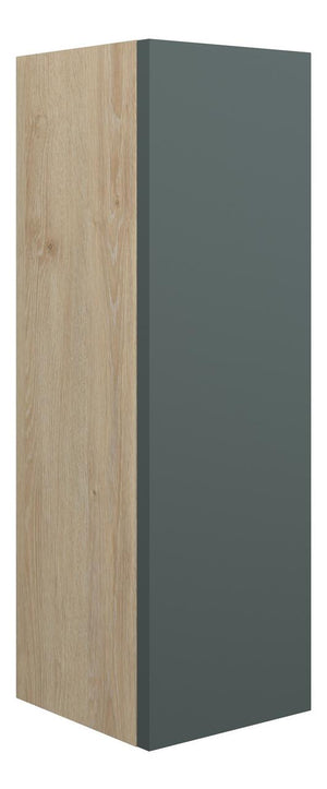 Auvellis Linaro 200mm Slim Base Unit – Matt Green | Cabinet Colour: Oak