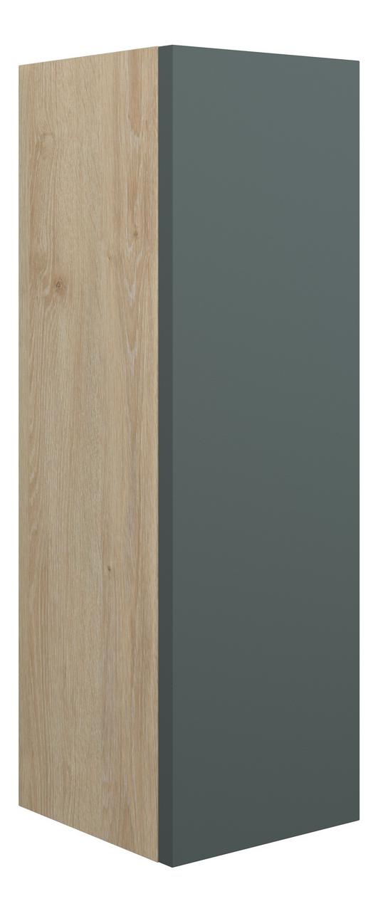 Auvellis Linaro 200mm Slim Base Unit – Matt Green | Cabinet Colour: Oak