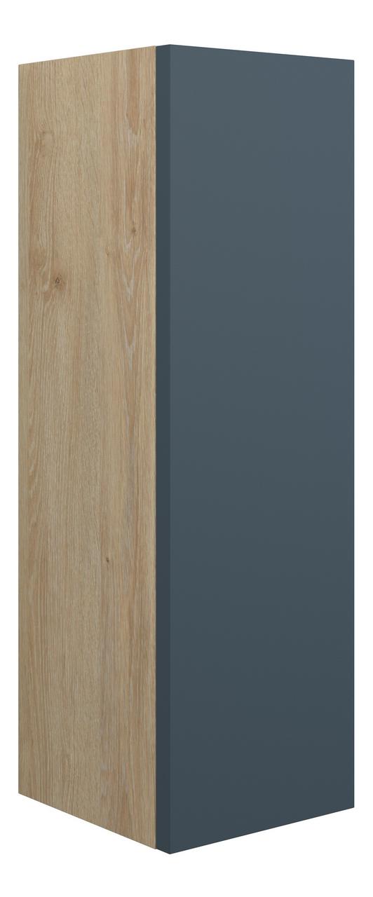 Auvellis Linaro 200mm Slim Base Unit – Matt Arley Blue | Cabinet Colour: Oak