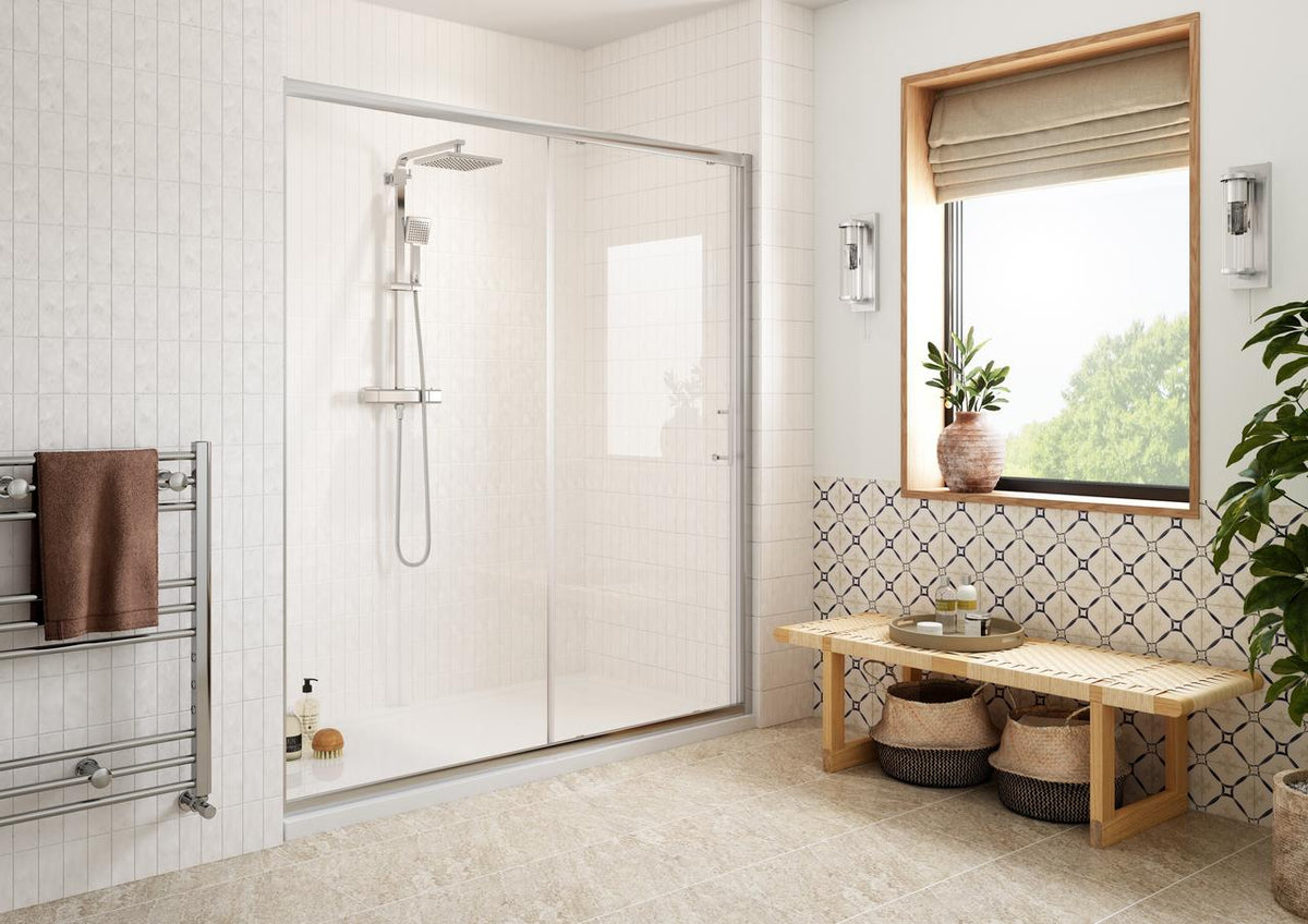 RefleXion Classix Easy-Fit Sliding Door - Chrome – 1400mm