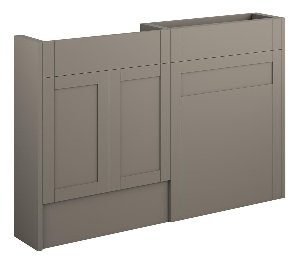Auvellis Forma 1236mm Slim Basin & WC Unit Pack – Matt Stone | Cabinet Colour: Grey