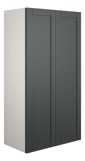 Auvellis Forma 600mm Standard 2 Door Storage Unit – Matt Graphite Grey | Cabinet Colour: Grey