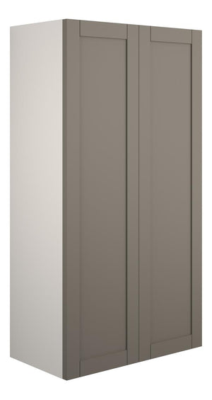 Auvellis Forma 600mm Standard 2 Door Storage Unit – Matt Stone | Cabinet Colour: Grey