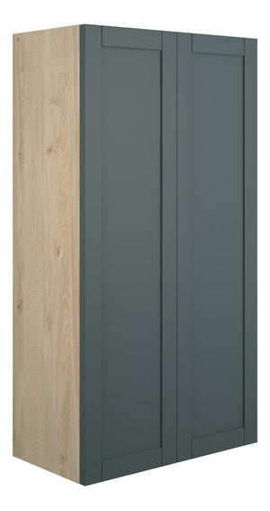Auvellis Forma 600mm Standard 2 Door Storage Unit – Matt Green Camo | Cabinet Colour: Oak