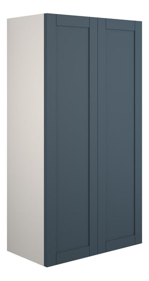 Auvellis Forma 600mm Standard 2 Door Storage Unit – Matt Arley Blue | Cabinet Colour: Grey