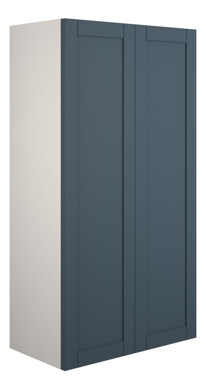Auvellis Forma 600mm Standard 2 Door Storage Unit – Matt Arley Blue | Cabinet Colour: Grey