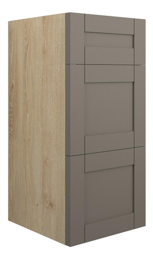 Auvellis Forma 300mm Standard 3 Drawer Unit – Matt Stone | Cabinet Colour: Oak