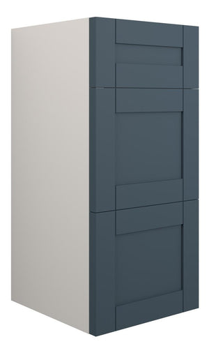 Auvellis Forma 300mm Standard 3 Drawer Unit – Matt Arley Blue | Cabinet Colour: Grey