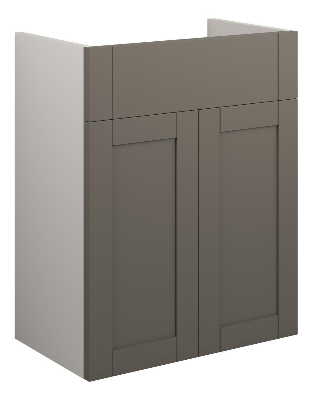 Auvellis Forma 500mm Standard Basin Unit – Matt Stone | Cabinet Colour: Grey