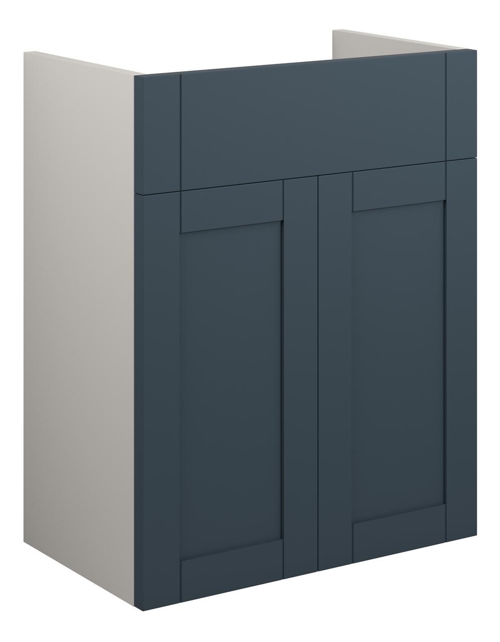 Auvellis Forma 500mm Standard Basin Unit – Matt Arley Blue | Cabinet Colour: Grey