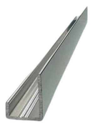 Auvellis Nexara J-Shaped End Cap Profile 2.4m – Polished Chrome