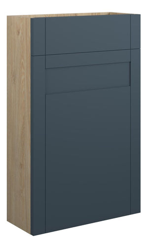 Auvellis Forma 500mm Slim WC Unit – Matt Arley Blue | Cabinet Colour: Oak
