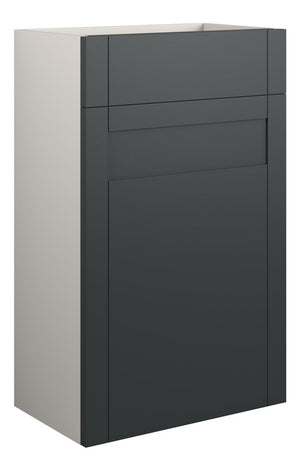 Auvellis Forma 500mm Standard WC Unit – Matt Graphite Grey | Cabinet Colour: Grey