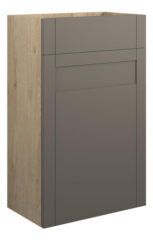 Auvellis Forma 500mm Standard WC Unit – Matt Stone | Cabinet Colour: Oak