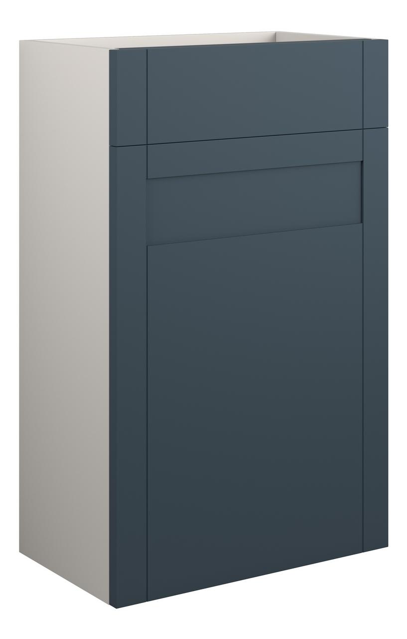Auvellis Forma 500mm Standard WC Unit – Matt Arley Blue | Cabinet Colour: Grey