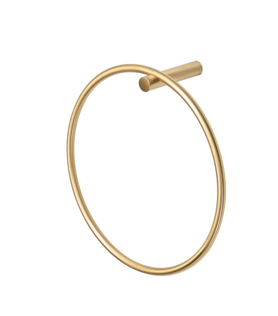 Auvellis Nexara 200mm Towel Ring – Brushed Brass