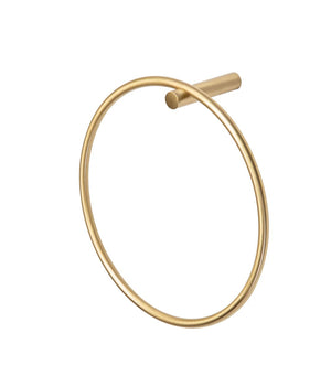 Auvellis Nexara 200mm Towel Ring – Brushed Brass