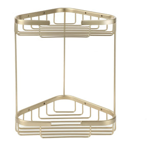 Auvellis Nina 2-Tier Storage Basket – Brushed Brass