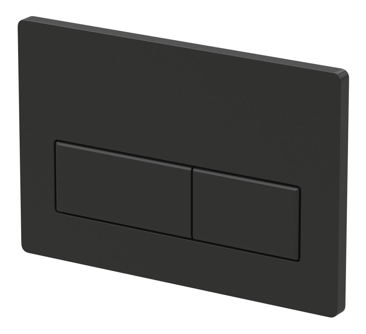 Auvellis Nexara rectangular dual flush plate – Matt Black