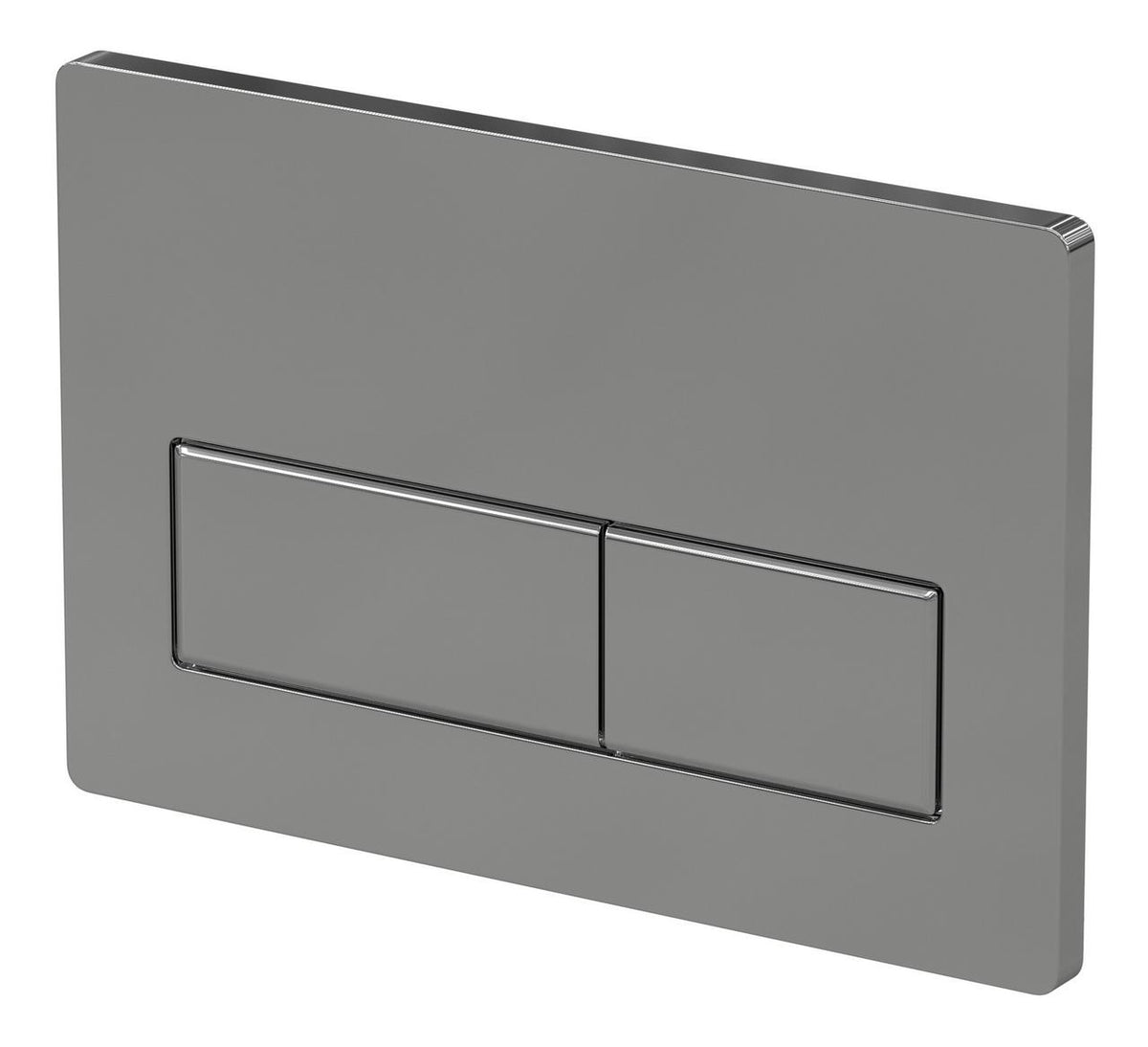 Auvellis Nexara rectangular dual flush plate – Chrome