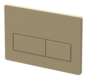 Auvellis Nexara rectangular dual flush plate – Brushed Brass