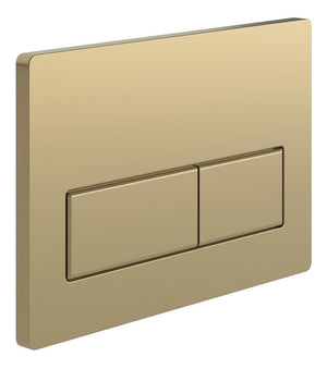Auvellis Nexara rectangular dual flush plate – Brushed Bronze
