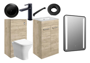 Auvellis Lunero 510mm furniture pack – Oak / Black