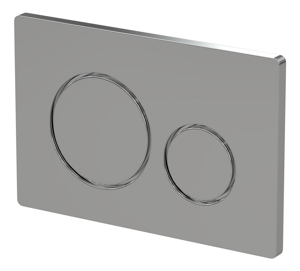 Auvellis Round Push Button Flushplate – Chrome