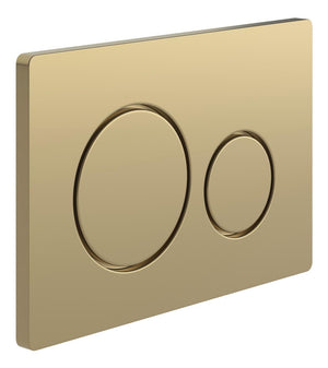 Auvellis Round Push Button Flushplate – Brushed Bronze