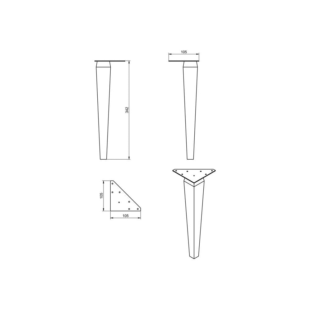 Push Wall Mounted Storage Unit With Front Legs Pureflo