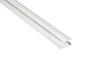 Auvellis Nexara H-Shaped 2-Part Stacking Profile 2.4m – White PVC