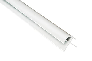 Auvellis Nexara Rounded External Profile 2.4m – White PVC