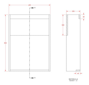 Auvellis Forma 1236mm Slim Basin and WC Unit Pack – WC unit detail